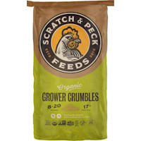 Scratch and Peck Feeds Grower Crumbles Organic Chicken and Duck Feed