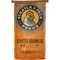 Scratch and Peck Feeds Starter Crumbles Organic Chicken and Duck Feed
