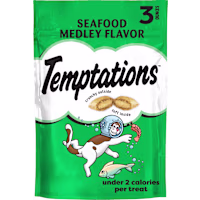 Temptations Classic Seafood Medley Flavor Crunchy and Soft Cat Treats