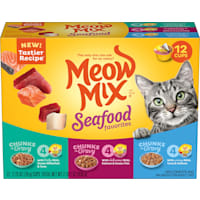 Meow Mix Savory Morsels Seafood Favorites Variety Pack Wet Cat Food