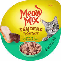 Meow Mix Tender Favorites With Real Chicken & Liver in Sauce Cat Food