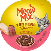Meow Mix Tender Favorites With Chicken and Beef in Sauce Wet Cat Food