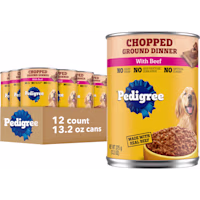 Pedigree Chopped Ground Dinner with Beef Adult Soft Wet Dog Food