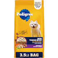 Pedigree Tender Bites Chicken and Steak Flavor for Small Dogs Adult Dry Dog Food