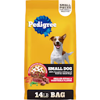 Pedigree Grilled Steak and Vegetable Flavor Adult Small Dry Dog Food