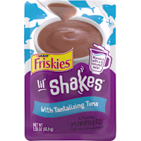 Purina Friskies Pureed Cat Food Topper, Lil' Shakes with Tantalizing Tuna Lickable Cat Treats