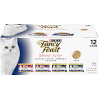 Fancy Feast High Protein Senior 7+ Chicken, Beef & Tuna Wet Cat Food Variety Pack