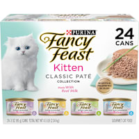 Fancy Feast Grain Free Classic Pate Collection Wet Kitten Food Variety Pack