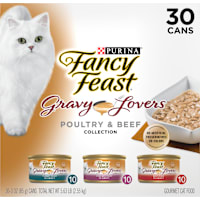 Purina Fancy Feast Gravy Lovers Poultry and Beef Grilled Gourmet Wet Cat Food Variety Pack