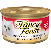 Fancy Feast Grain Free Tender Beef and Chicken Classic Pate Wet Cat Food
