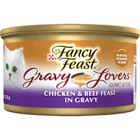 Fancy Feast Gravy Lovers Chicken and Beef Feast Grilled Gourmet in Wet Cat Food Gravy