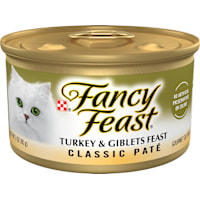 Fancy Feast Grain Free Turkey and Giblets Classic Pate Wet Cat Food
