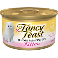Fancy Feast Grain Free Tender Salmon Feast Pate Wet Kitten Food