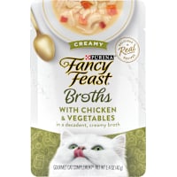 Fancy Feast Lickable Creamy with Chicken and Vegetables Wet Cat Food Broth Topper