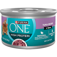 Purina ONE Natural, High Protein Cat Food, Tuna Recipe in Sauce