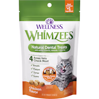 Whimzees Wellness Natural Chicken Flavor Cat Dental Treats