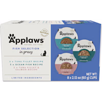 Applaws Limited Ingredient Multipack Fish Selection in Gravy Natural Wet Cat Food