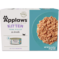 Applaws Limited Ingredient Tuna Fillet Broth Natural Canned Wet Kitten Food Multipack