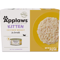 Applaws Limited Ingredient Chicken Breast Broth Natural Canned Wet Kitten Food Multipack