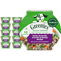 Greenies Smart Topper Complement, Duck, Broccoli, Carrots & Barley Recipe Wet Dog Food