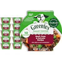 Greenies Smart Topper Complement, Beef, Peas & Carrots Recipe Wet Dog Food