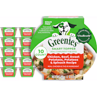 Greenies Smart Topper Complement, Chicken, Beef, Sweet Potatoes Recipe Wet Dog Food