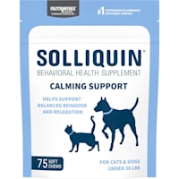 NUTRAMAX SOLLIQUIN Calming Behavioral Health Supplement Soft Chews for Small to Medium Dogs and Cats