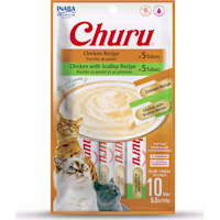 Inaba Churu Chicken with Scallop Recipe Variety Pouch Cat Treats