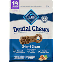 Blue Buffalo Chicken & Spearmint Dental Chews Large Natural Dog Treats