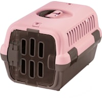 Richell Pink Brown Pet Travel Carrier