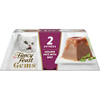 Fancy Feast Gems Mousse Pate With Beef and Halo of Savory Gravy Wet Cat Food