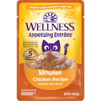 Wellness Appetizing Entrees Mousse Chicken Recipe Infused with Broth Natural Wet Cat Food