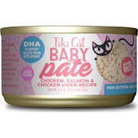 Tiki Cat Baby Chicken, Salmon & Chicken Liver Pate Wet Food for Kittens