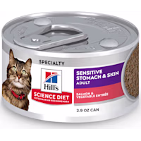 Hill's Science Diet Adult Sensitive Stomach & Sensitive Skin Salmon & Vegetable Entree Wet Cat Food