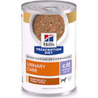 Hill's Prescription Diet c/d Multicare Low Fat Urinary Care Vegetables & Turkey Stew Wet Dog Food