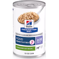 Hill's Prescription Diet z/d Low Fat Hydrolyzed Soy Sensitivities Recipe Canned Wet Dog Food