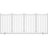 Topeakmart White 4-Panel Pet Puppy Fence