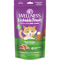 Wellness Soft Puree Natural Grain Free Duck Lickable Cat Treats