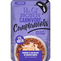 Tiki Cat Born Carnivore Complements Chicken & Egg Wet Cat Food Topper
