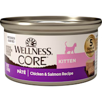 Wellness CORE Natural Grain Free Chicken & Salmon Pate Recipe Kitten Canned Wet Food