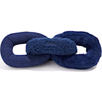 Wild One Navy Chew Chain Interactive Plush Dog Toy