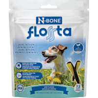 N-Bone Mint Flavor Flossta Dual Action Dental Chews for Dogs