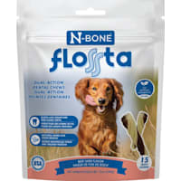 N-Bone Beef Liver Flavor Flossta Dual Action Dental Chews for Dogs