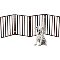 Pet Adobe 4-Panel Indoor Foldable Pet Gate 24 in-Tall by 72 in-Wide