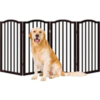 Pet Adobe 4-Panel Indoor Foldable Pet Gate 32 in-Wide by 74 in-Tall