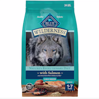 Blue Buffalo Wilderness Natural High Protein Plus Wholesome Grains, Salmon Adult Large Breed Dry Dog Food