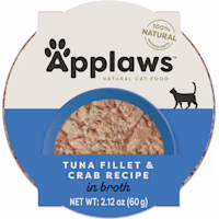Applaws Natural Tuna Fillet with Crab Pot in Broth Wet Cat Food