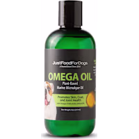 JustFoodForDogs Plant Based Marine Microalgae Oil and Omega Oil for Dogs