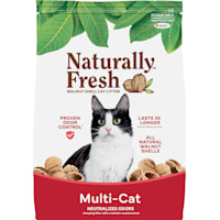 Naturally Fresh Quick-Clumping Natural Multi-Cat Walnut Cat Litter