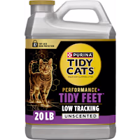 Purina Tidy Cats Tidy Feet Clumping Unscented Low Tracking Cat Litter with Odor Control for Clean Paws